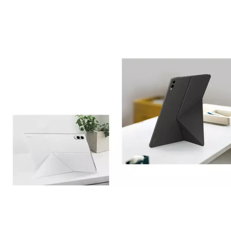 Samsung EF-BX930 capa tipo livro para Galaxy Tab S11 Ultra, suporte integrado, branca