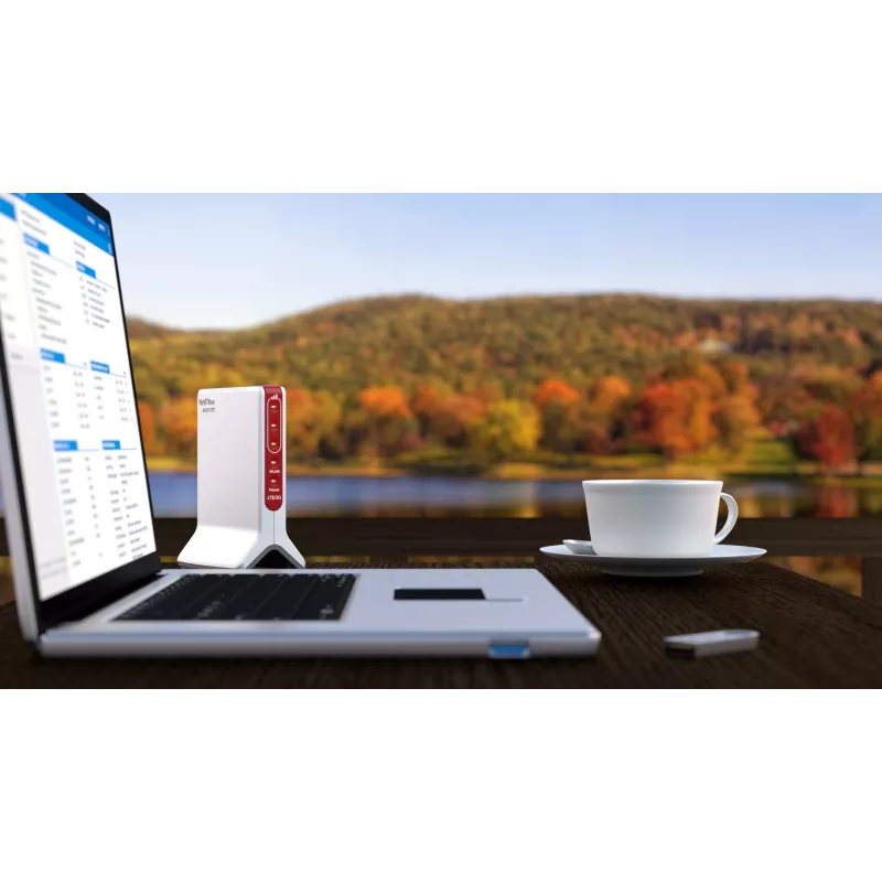 Router sem fios FRITZ!Box 6820 LTE Gigabit Ethernet Single-Band (2,4 GHz) 4G Branco