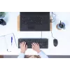 Teclado e rato Trust Primo incluídos Escritório USB Alemão Preto
