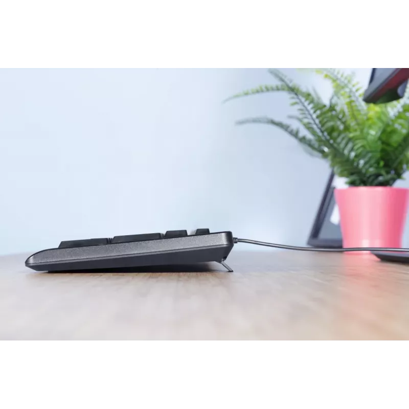 Teclado e rato Trust Primo incluídos Escritório USB Alemão Preto
