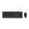 Teclado e rato Trust Primo incluídos Escritório USB Alemão Preto