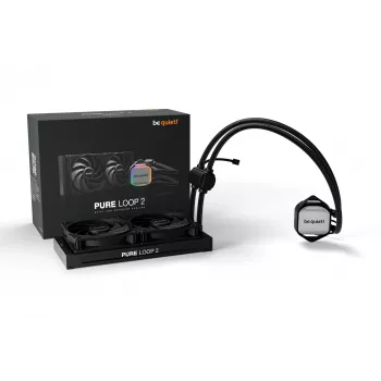 be quiet! Pure Loop 2 | 240mm Refrigeração líquida all-in-one para processador 12 cm preto 1 unid.