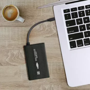 Caixa para HDD/SSD QOLTEC 51861 para unidades SATA3 de 2,5