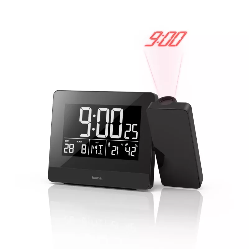 Despertador digital Hama Plus Charge preto