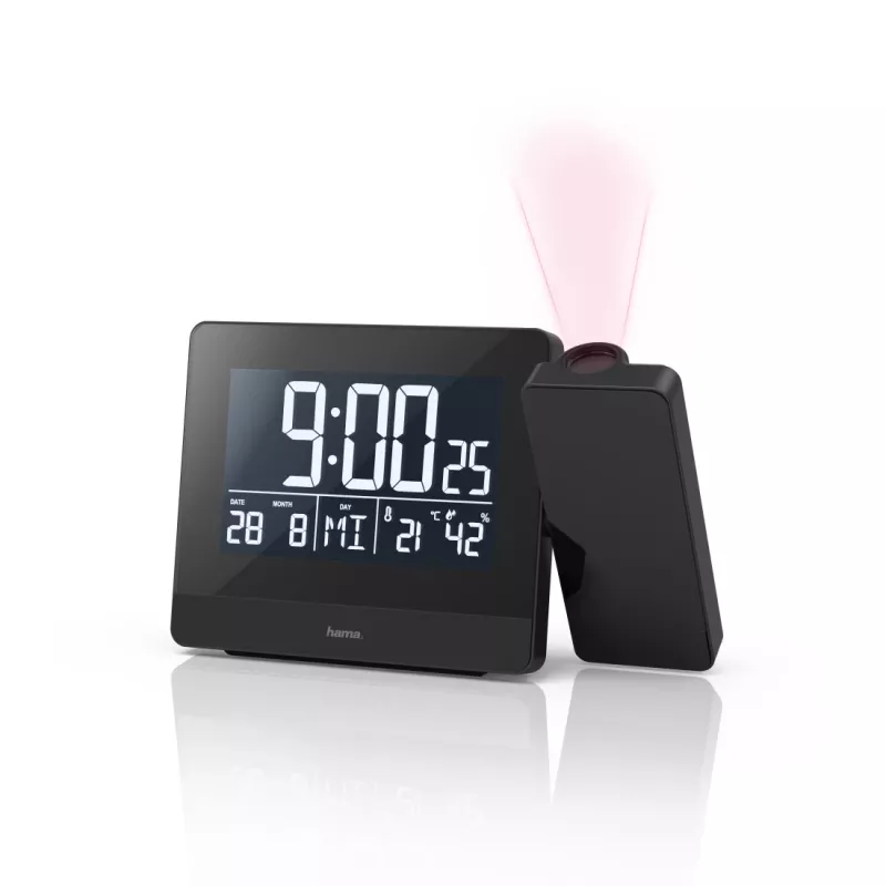 Despertador digital Hama Plus Charge preto