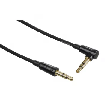 Cabo de áudio Hama Flexi-slim 1,5m 3,5mm ficha macho para ficha macho preto