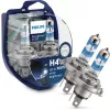 Lâmpada de alto desempenho Philips RacingVision GT200 12342RGTS2, 60 W, 12 V, H4, halogéneo, 3600 K, 2 unid.
