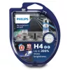 Lâmpada de alto desempenho Philips RacingVision GT200 12342RGTS2, 60 W, 12 V, H4, halogéneo, 3600 K, 2 unid.