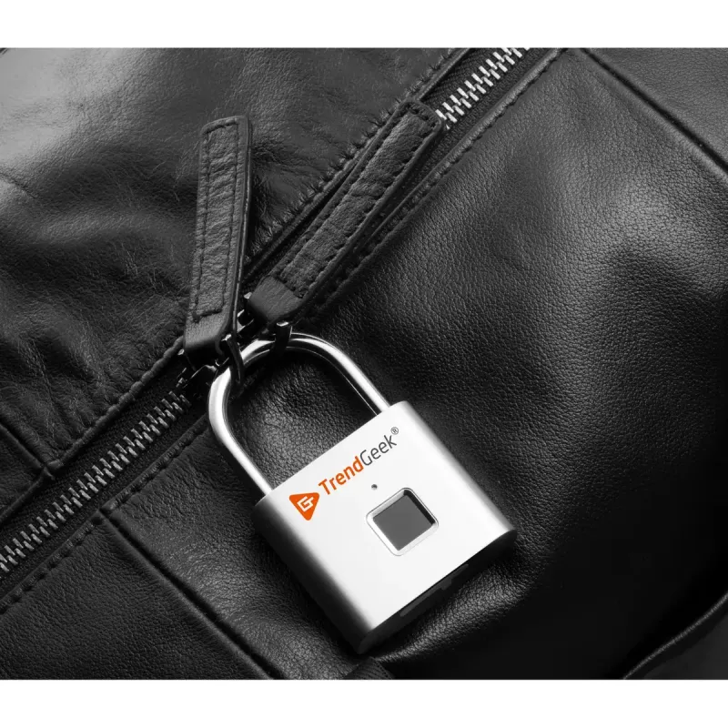 Technaxx TG-131 cadeado inteligente com impressão digital, prateado