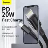Cabo Lightning Baseus CATLGD-A01 2m preto