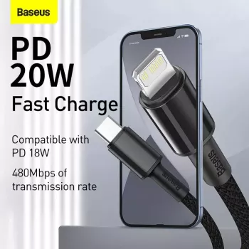 Cabo Lightning Baseus CATLGD-A01 2m preto