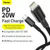 Cabo Lightning Baseus CATLGD-A01 2m preto