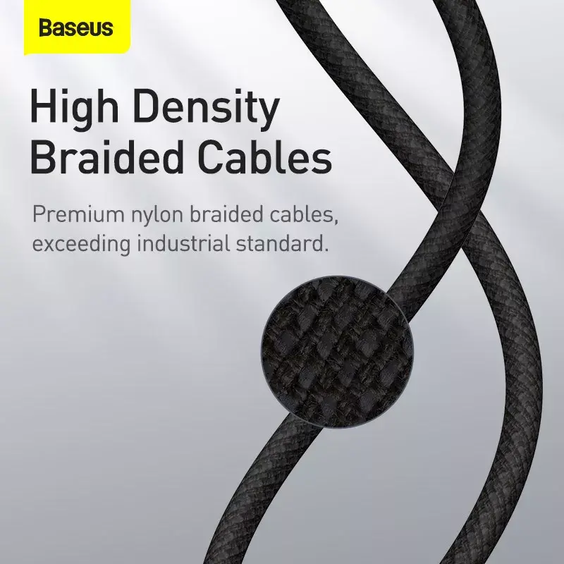 Cabo Lightning Baseus CATLGD-A01 2m preto