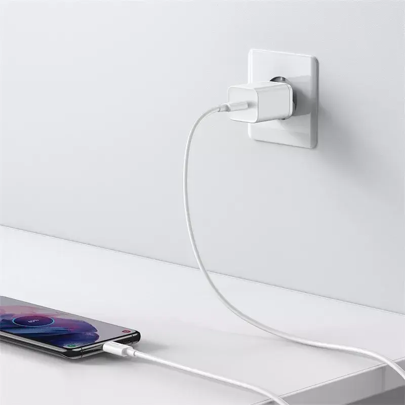 Carregador de interior Baseus Super Si branco carregamento rápido 12V 1xUSB-C