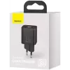Carregador para dispositivos móveis Baseus CCSUPJ01 universal preto carregamento rápido