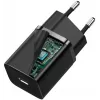 Carregador para dispositivos móveis Baseus CCSUPJ01 universal preto carregamento rápido