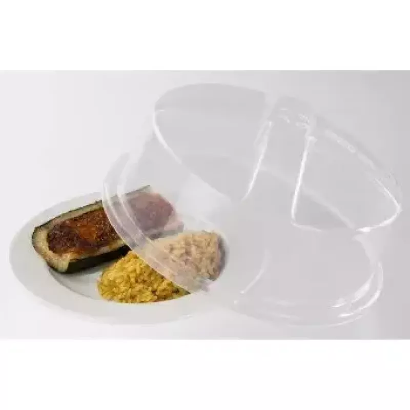 Tampa de alimentos redonda Hama S-Capo transparente plástico PU
