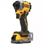 DeWALT DCF850E2T-QW aparafusadora de impacto sem fios 1/4", 18 V, 2 baterias Powerstack de 1,7 Ah, mala TSTAK, preta