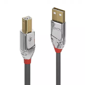 Cabo USB 2.0 Type-A para B Lindy 2 m, Cromo Line