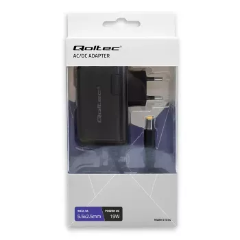 Fonte de alimentação Qoltec 51034 Interior 19W Preto 220-240V