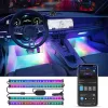 Luzes interiores para automóvel Govee RGBIC Smart Strip Light Bluetooth 30 cm