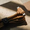 Cabo USB Native Union Belt Cabo Duo 1,5 m USB-C para USB-C/Lightning Amarelo
