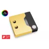 Bloco de água EK Water Blocks Latão Cobre Preto Dourado
