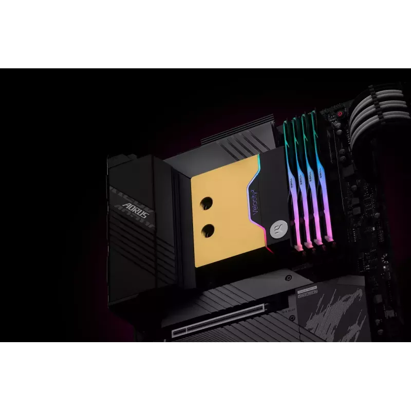 Bloco de água EK Water Blocks Latão Cobre Preto Dourado