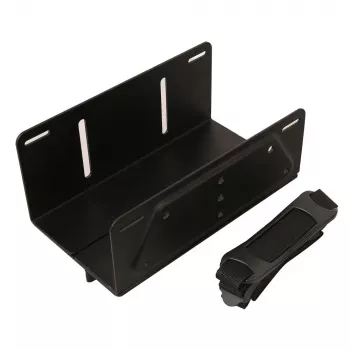 Suporte de CPU Techly ICA-CS 62, suporte de computador montável sob a secretária, Preto