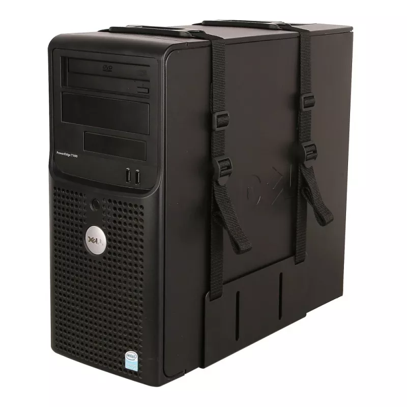 Techly 102239 suporte lateral para caixa de PC, preto