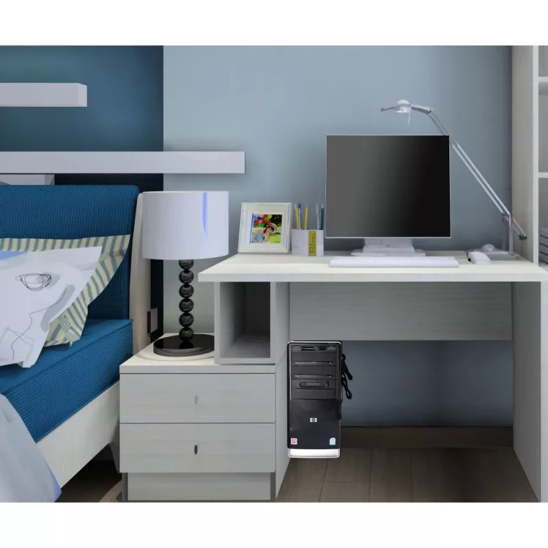 Techly 102239 suporte lateral para caixa de PC, preto