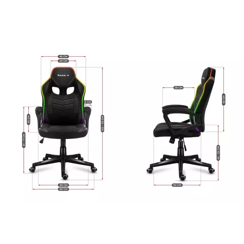 Huzaro Force 2.5 RGB Carbon Mesh cadeira gaming