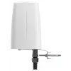 QuWireless QuSpot AX10S antena omnidirecional Wi-Fi + Bluetooth para Teltonika RUTX10, 2,4–6 GHz, 7 dBi, PoE/LAN, polarização vertical, IP67, branca