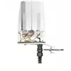 QuWireless QuSpot AX10S antena omnidirecional Wi-Fi + Bluetooth para Teltonika RUTX10, 2,4–6 GHz, 7 dBi, PoE/LAN, polarização vertical, IP67, branca