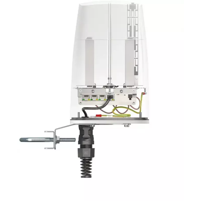QuWireless QuSpot AX10S antena omnidirecional Wi-Fi + Bluetooth para Teltonika RUTX10, 2,4–6 GHz, 7 dBi, PoE/LAN, polarização vertical, IP67, branca