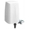 QuWireless QuSpot AX10S antena omnidirecional Wi-Fi + Bluetooth para Teltonika RUTX10, 2,4–6 GHz, 7 dBi, PoE/LAN, polarização vertical, IP67, branca