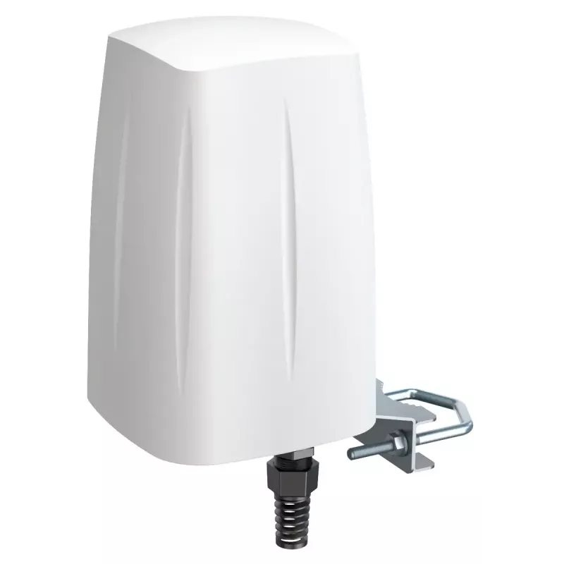 QuWireless QuSpot AX10S antena omnidirecional Wi-Fi + Bluetooth para Teltonika RUTX10, 2,4–6 GHz, 7 dBi, PoE/LAN, polarização vertical, IP67, branca