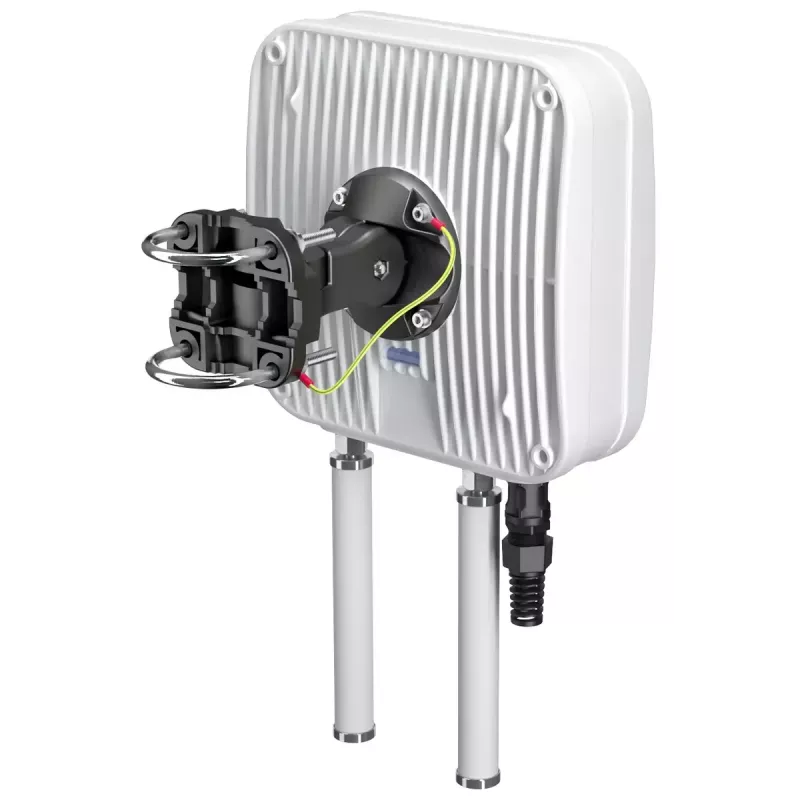 QuWireless QuMax A955M antena direcional LTE + Wi-Fi + GPS para Teltonika RUT956/RUT955, 6 dBi, PoE/LAN, polarização vertical, IP67, branca