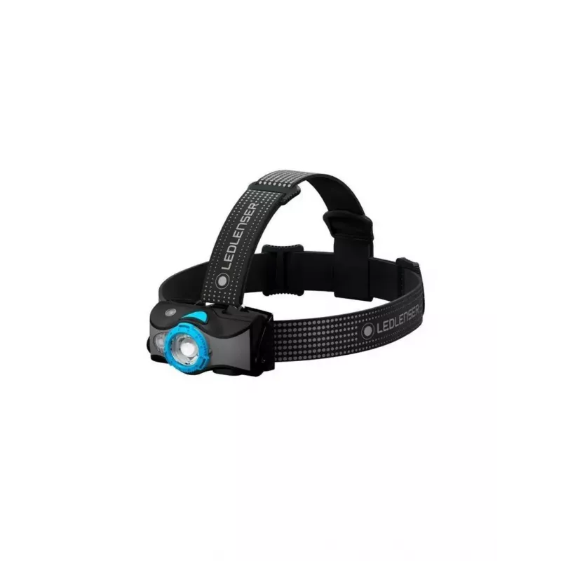 Lanterna de cabeça Ledlenser MH7 Preto Azul — lanterna de cabeça LED recarregável, 400 lúmenes, bateria integrada