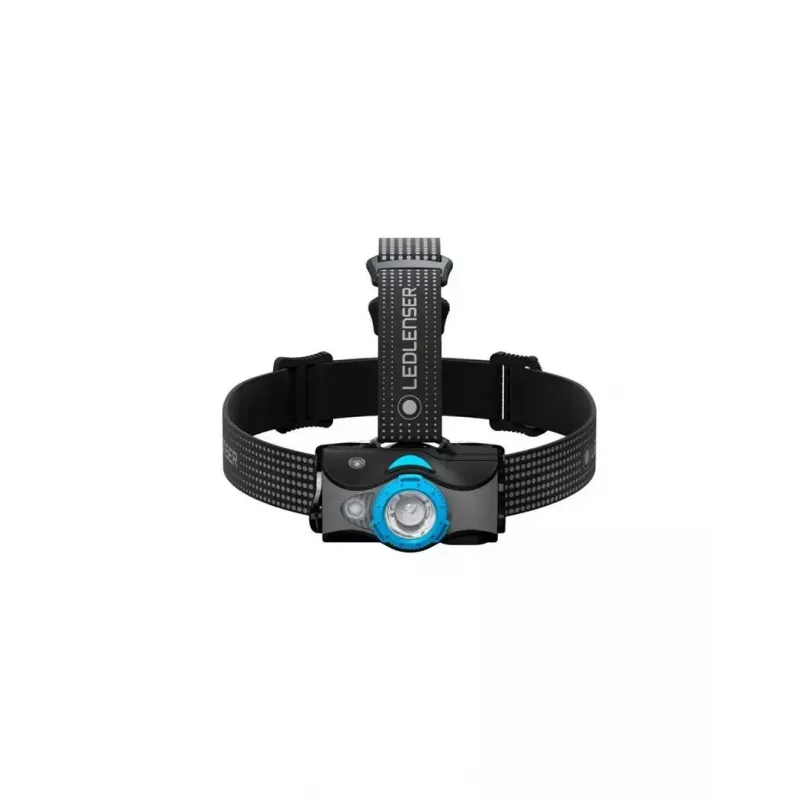 Lanterna de cabeça Ledlenser MH7 Preto Azul — lanterna de cabeça LED recarregável, 400 lúmenes, bateria integrada