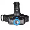 Lanterna de cabeça Ledlenser MH7 Preto Azul — lanterna de cabeça LED recarregável, 400 lúmenes, bateria integrada