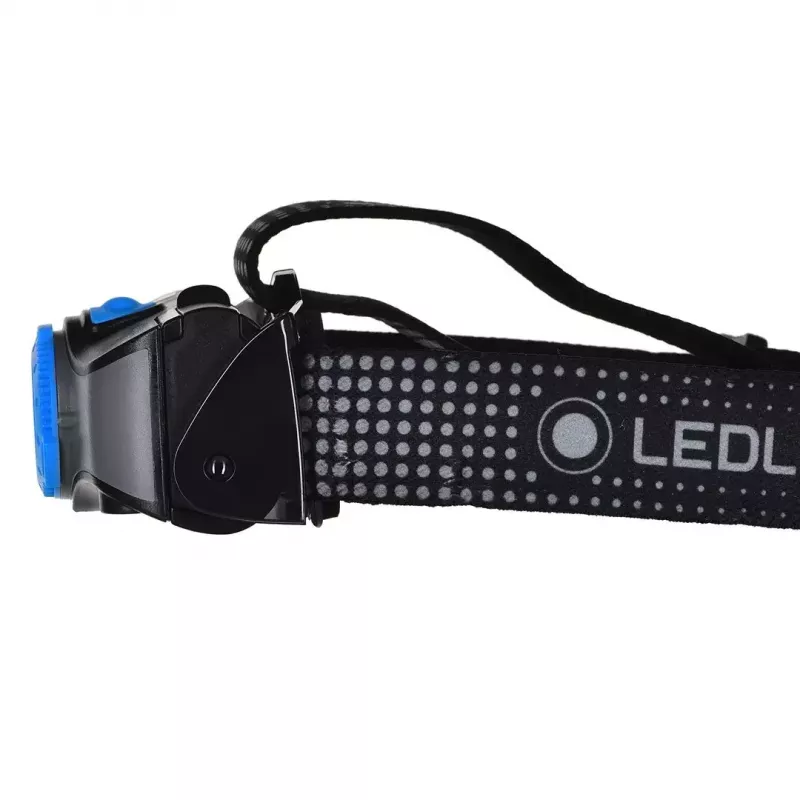 Lanterna de cabeça Ledlenser MH7 Preto Azul — lanterna de cabeça LED recarregável, 400 lúmenes, bateria integrada