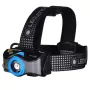 Lanterna de cabeça Ledlenser MH7 Preto Azul — lanterna de cabeça LED recarregável, 400 lúmenes, bateria integrada
