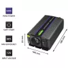 Conversor de tensão QOLTEC Monolith 600 MS Wave 12V para 230V 600W, onda pura/senoidal ou modificada conforme indicado