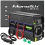 Conversor de tensão QOLTEC Monolith 600 MS Wave 12V para 230V 600W, onda pura/senoidal ou modificada conforme indicado