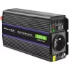 Inversor QOLTEC Monolith 600 W — 12 V para 230 V, USB PD 18 W, Auto/Interior, preto
