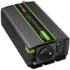 Inversor QOLTEC Monolith 600 W — 12 V para 230 V, USB PD 18 W, Auto/Interior, preto