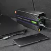 Inversor QOLTEC Monolith 600 W — 12 V para 230 V, USB PD 18 W, Auto/Interior, preto