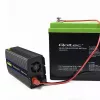 Inversor QOLTEC Monolith 600 W — 12 V para 230 V, USB PD 18 W, Auto/Interior, preto