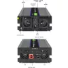 Conversor de tensão QOLTEC Monolith 4000 MS Wave 12V para 230V 2000/4000W com USB